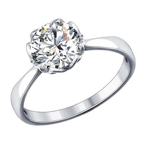 Кольцо женское SOKOLOV из серебра со Swarovski Zirconia 89010034 р.17.5 в COLINS