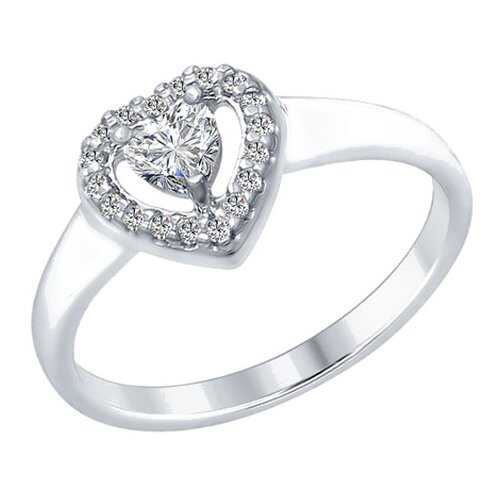Кольцо женское SOKOLOV из серебра со Swarovski Zirconia 89010068 р.19 в COLINS