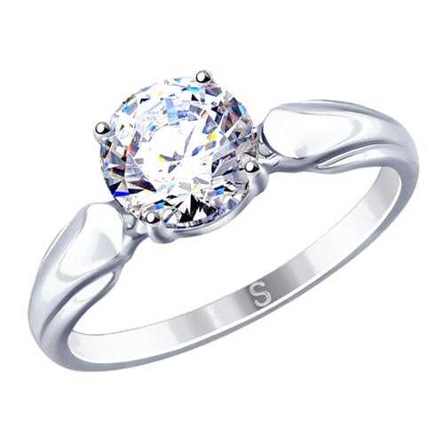 Кольцо женское SOKOLOV из серебра со Swarovski Zirconia 89010113 р.18.5 в COLINS