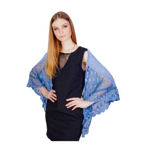 Косынка женская Le Motif Couture K01-1 голубая в COLINS