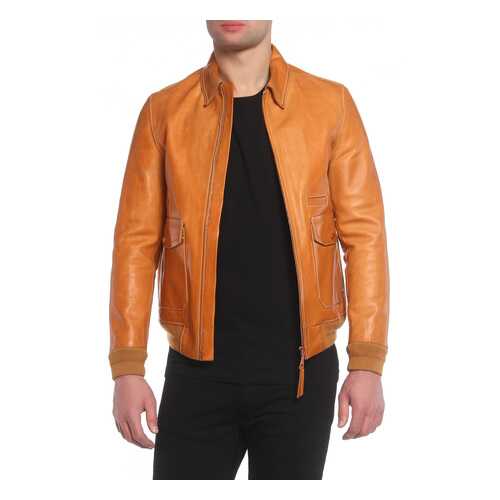 Кожаная куртка мужская OAMC I018568.T2.00.03 оранжевая L в COLINS