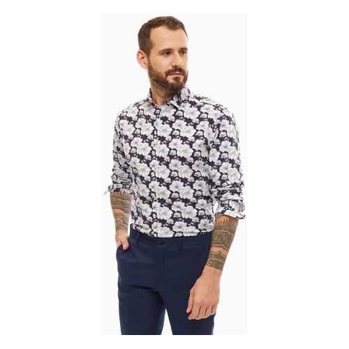 Рубашка мужская Jack & Jones 12154865 nightshade S в COLINS
