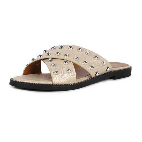 Шлепанцы женские T.Taccardi MT20S-160C золотистые 41 RU в COLINS