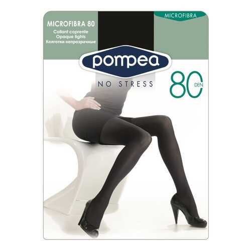 Колготки женские Pompea Microfibra 80 den черные 4 в COLINS