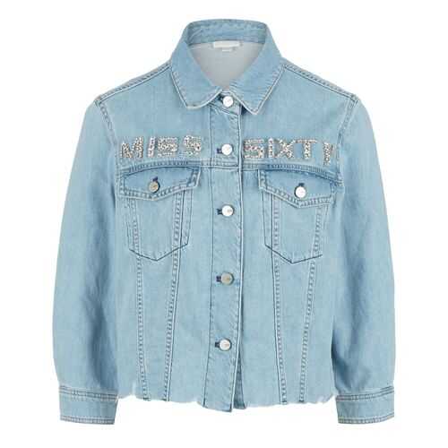Рубашка женская Miss Sixty XJ2540DX9172L1J100 синяя XL в COLINS