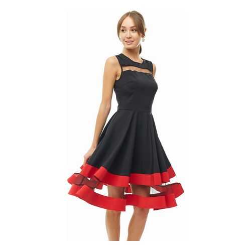 Платье женское D&M by 1001DRESS DM00843BK черное XL в COLINS